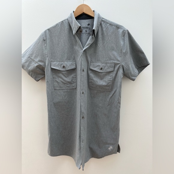 Mens Short Sleeve Dress Shirt Trunks Surf and Swim Co. - Picture 6 of 11